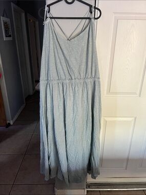 dip Light Blue Tie-Strap Maxi Dress